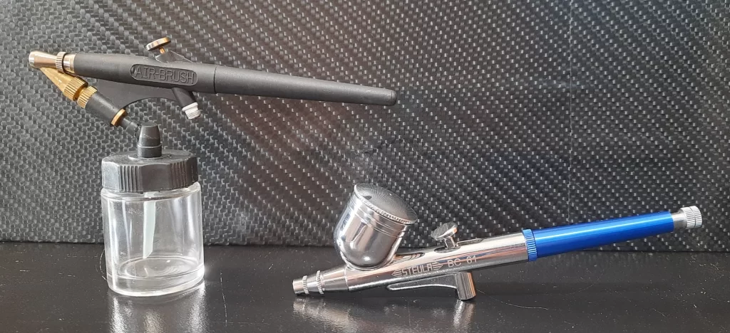 aerografo de gravidade e aerografo de succao