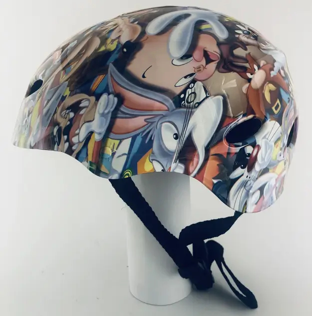 capacete skate bike wtp pintura hidrografica