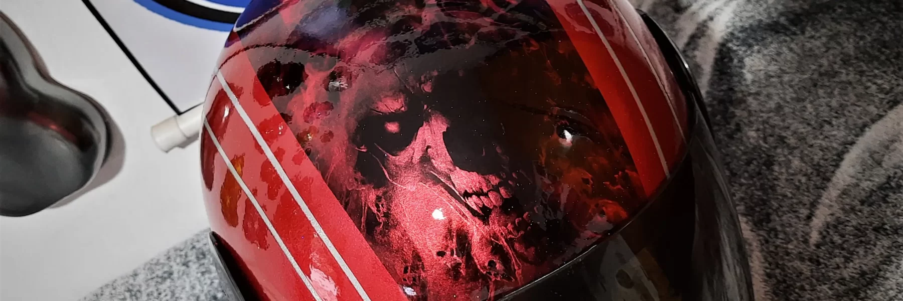 pintura hidrografica capacete wtp curso